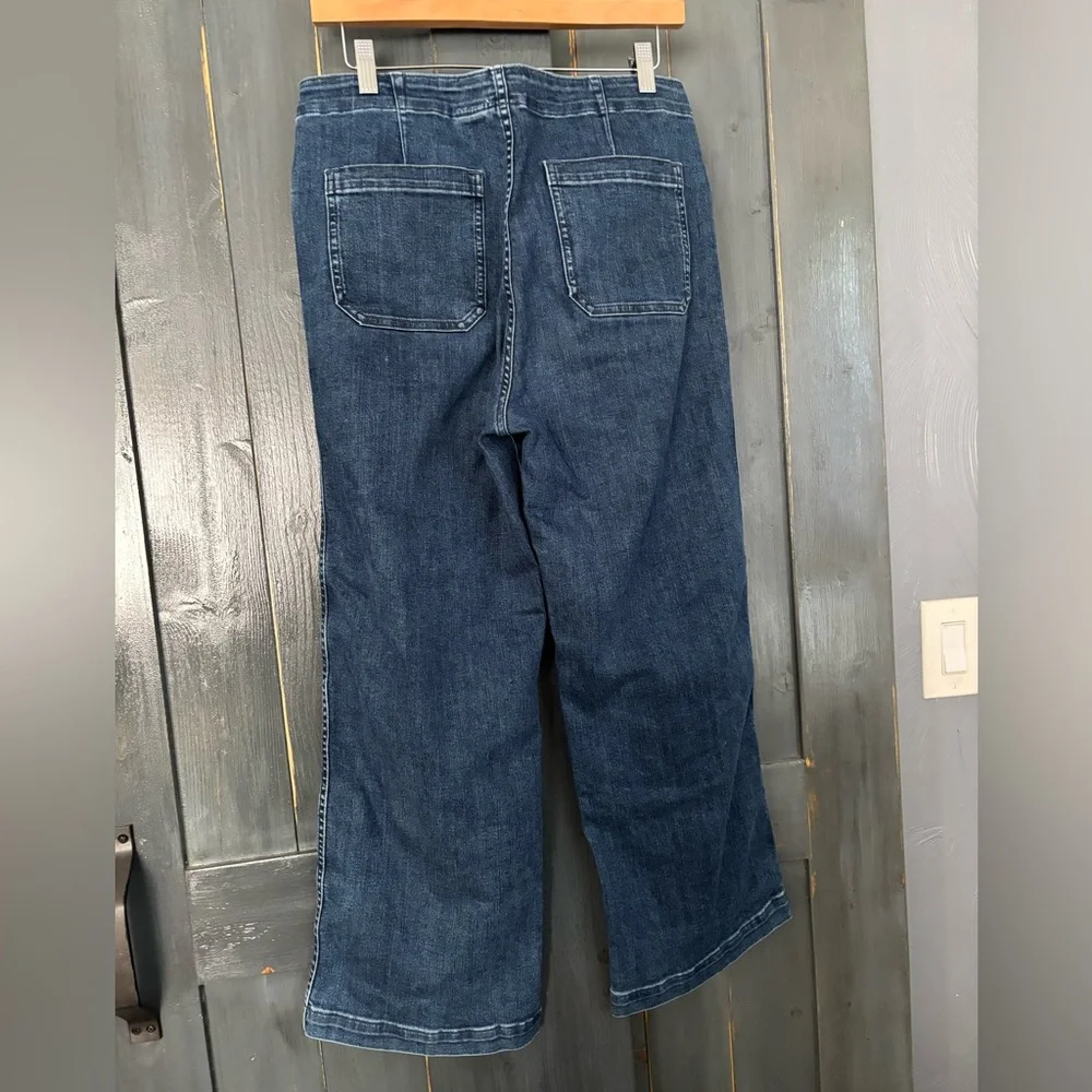 J. Crew Reimagined Dark Blue Wide-Leg SAILOR Jeans sz 29